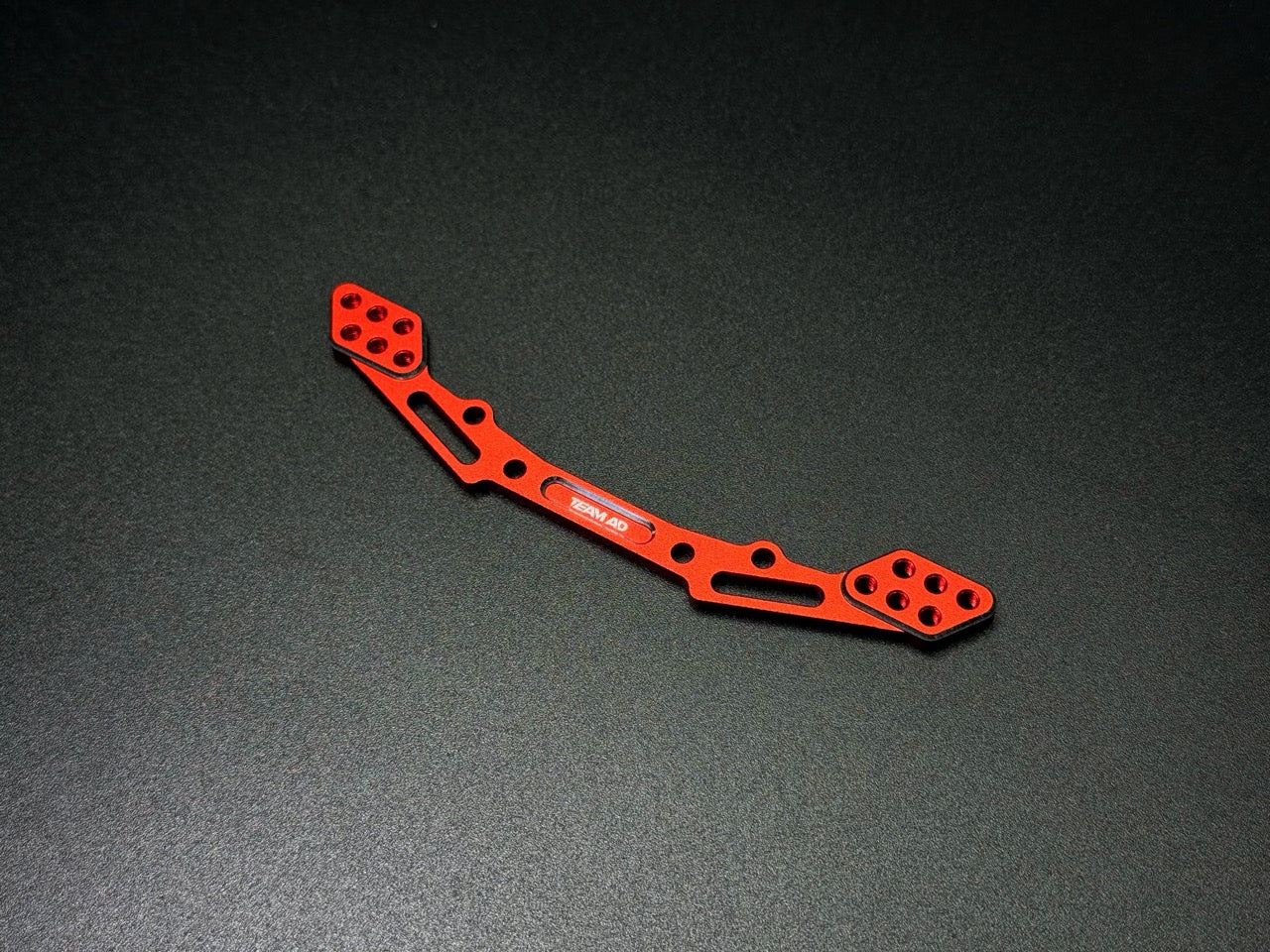 REAR ALUMINUM BODY MOUNT POST BRACE - BLACK RED PURPLE [Team AD] AD-9040R AD-9040B AD-9040P