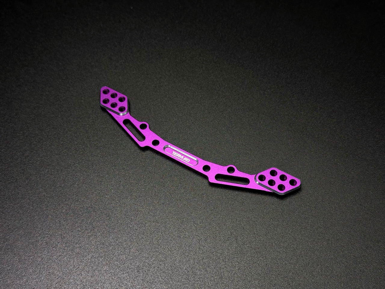 REAR ALUMINUM BODY MOUNT POST BRACE - BLACK RED PURPLE [Team AD] AD-9040R AD-9040B AD-9040P