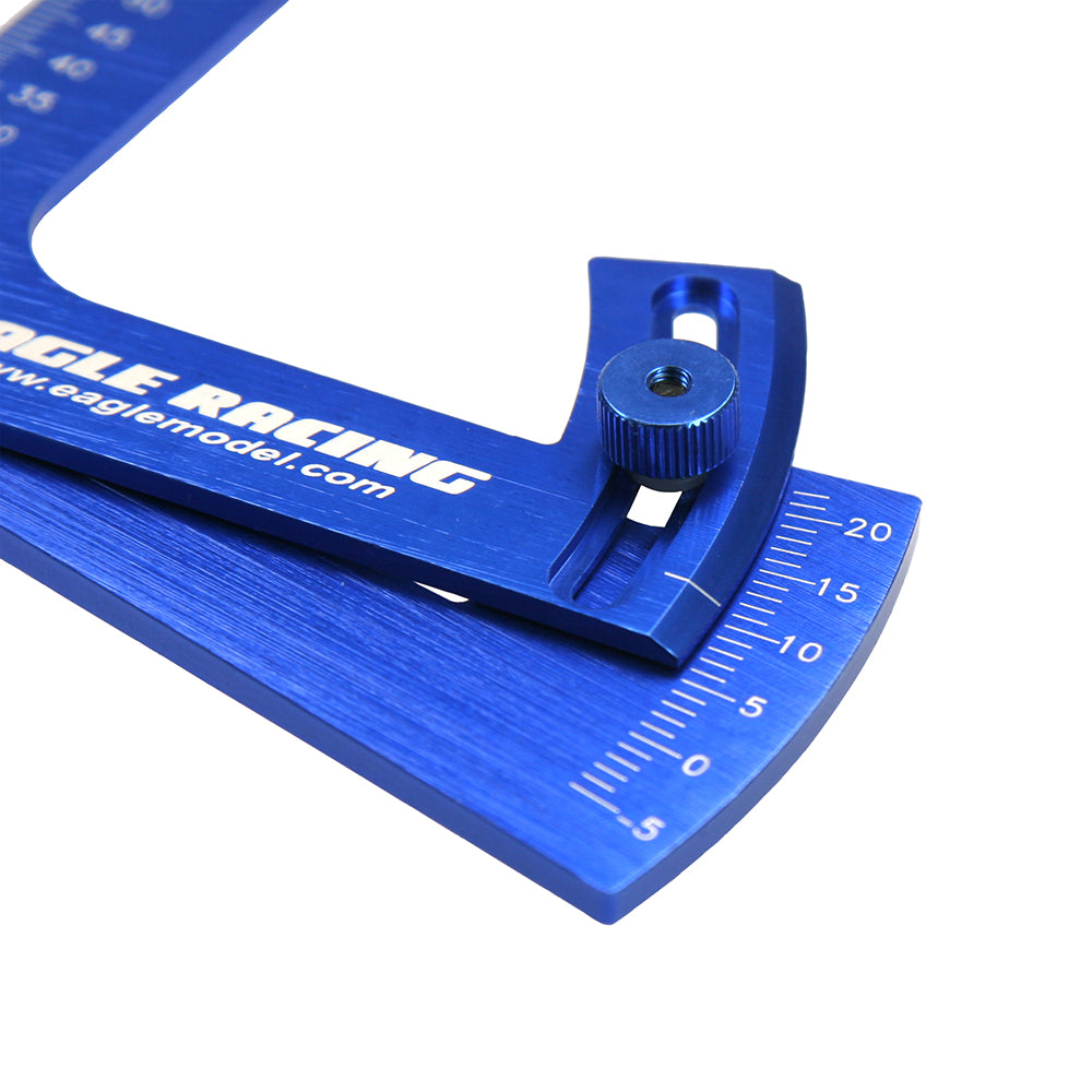 22 Degrees Aluminum BLUE Camber Gauge Tool [Eagle Racing] 3791V3U-BL