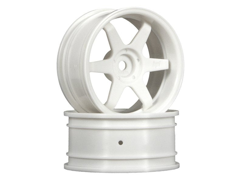 RAYS VOLK RACING TE37 (6mm OFFSET) WHITE DEEP DISH 1-10 RIMS [HPI RACING] 3845
