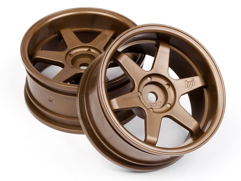 RAYS VOLK RACING TE37 (6mm OFFSET) BRONZE DEEP DISH 1-10 RIMS [HPI RACING] 3848