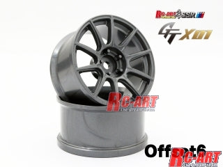 SSR GTX01 DARK SILVER RIMS 6mm 8mm [RC-Art] ART5106DS ART5108DS – Super ...