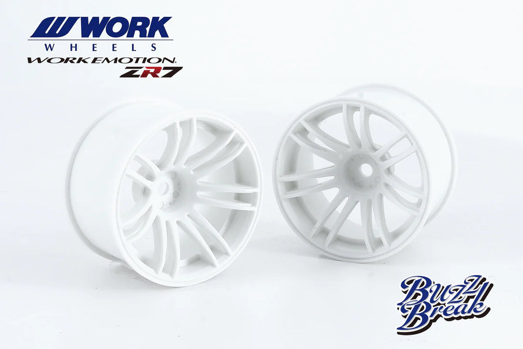 WORK EMOTION ZR7 26mm (7 offset - WHITE) (2 PACK) 1/10 Rims Wheel