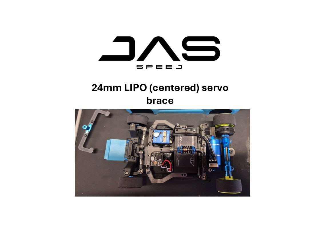 RC28R 24mm Aluminum LiPo Servo Brace for RC28 [Das Speed] DAS-RC28-001-A