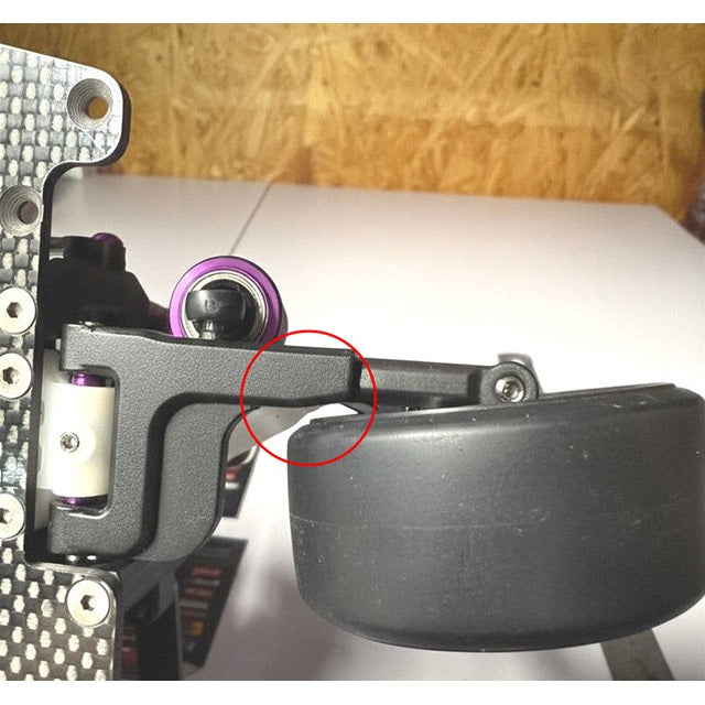 BRASS SLEEVE TYPE - Wide Steering - ZERO front lower arm for RDX, 2 pieces.  1-10 DRIFT [TOPLINE] TP-721