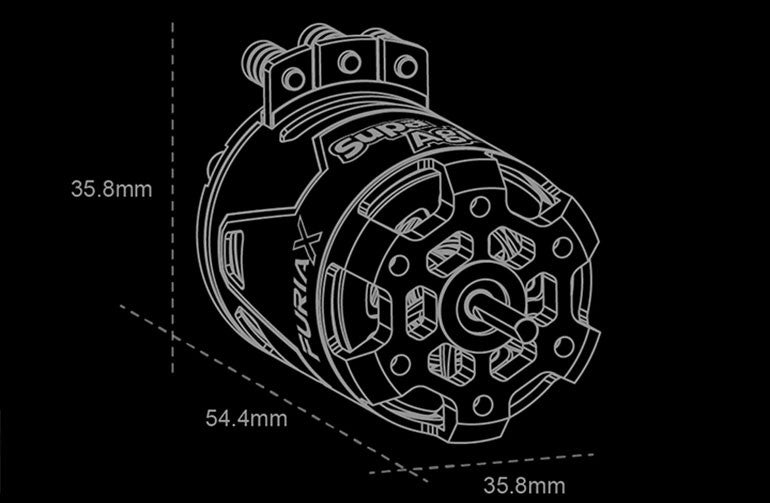 FURIAX Supa Agile Motor for 1-10 Drift 10.5T 13.5T [SkyRC] SK-400036-01 SK-400036-02