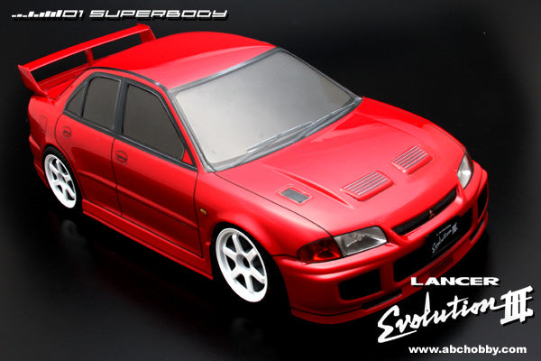 Mitsubishi Lancer Evolution III 1-10 Body Set w/ Light Buckets [ABC HOBBY] 67092