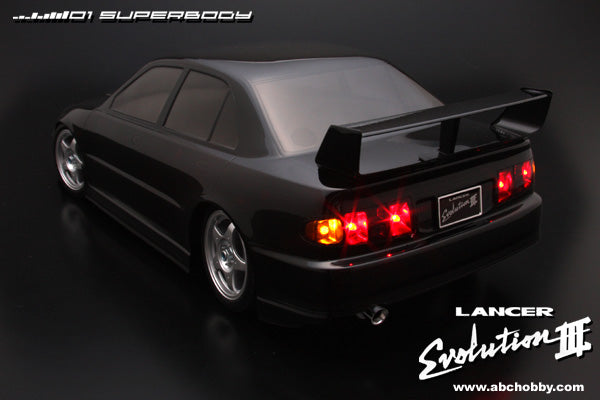 Mitsubishi Lancer Evolution III 1-10 Body Set w/ Light Buckets [ABC HOBBY] 67092
