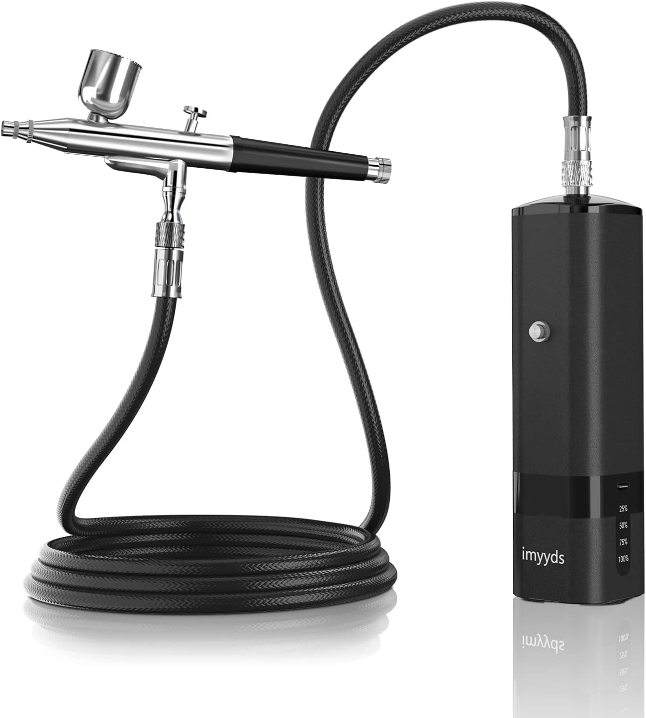 Airbrush Kit with Compressor, 32 PSI High Pressure Cordless (Portable USB-C) [imyyds] X002X0KUV5