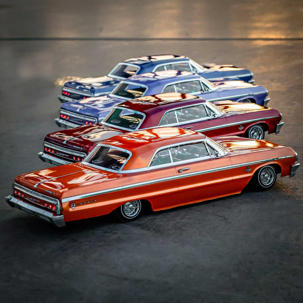 SixtyFour-18 1964 Chevrolet Impala SS 1/18 Hopping Lowrider - RTR Ready to Run - Red Blue Orange Lavender [REDCAT] 44937 44935 44938 44936
