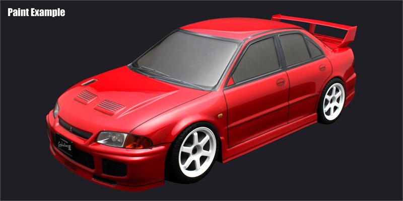Mitsubishi Lancer Evolution III 1-10 Body Set w/ Light Buckets [ABC HOBBY] 67092
