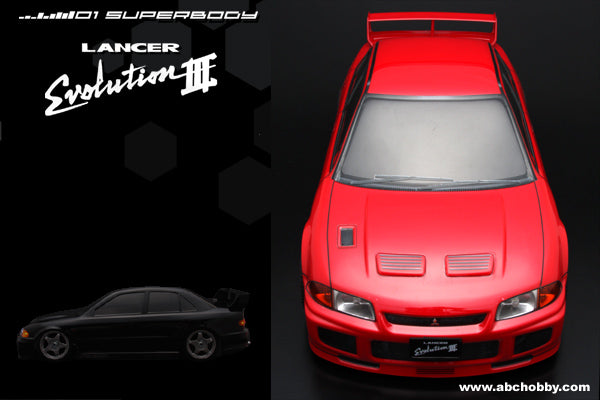 Mitsubishi Lancer Evolution III 1-10 Body Set w/ Light Buckets [ABC HOBBY] 67092