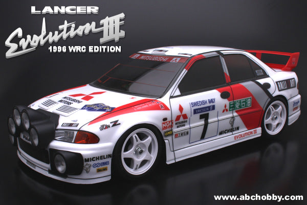 Mitsubishi Lancer Evolution III WRC Edition EVO 3 1-10 Body Set w/ Light Buckets [ABC HOBBY] 67148