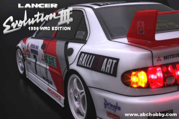 Mitsubishi Lancer Evolution III WRC Edition EVO 3 1-10 Body Set w/ Light Buckets [ABC HOBBY] 67148
