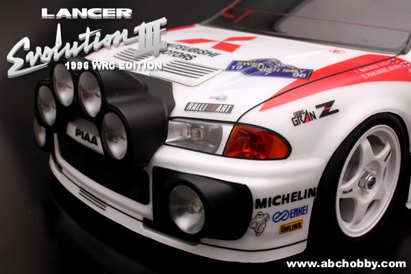 Mitsubishi Lancer Evolution III WRC Edition EVO 3 1-10 Body Set w/ Light Buckets [ABC HOBBY] 67148