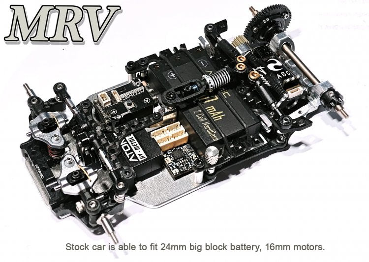 MRV V Link 2wd Chassis Kit (1/28) RWD Car [ATOMIC] MRV-KIT
