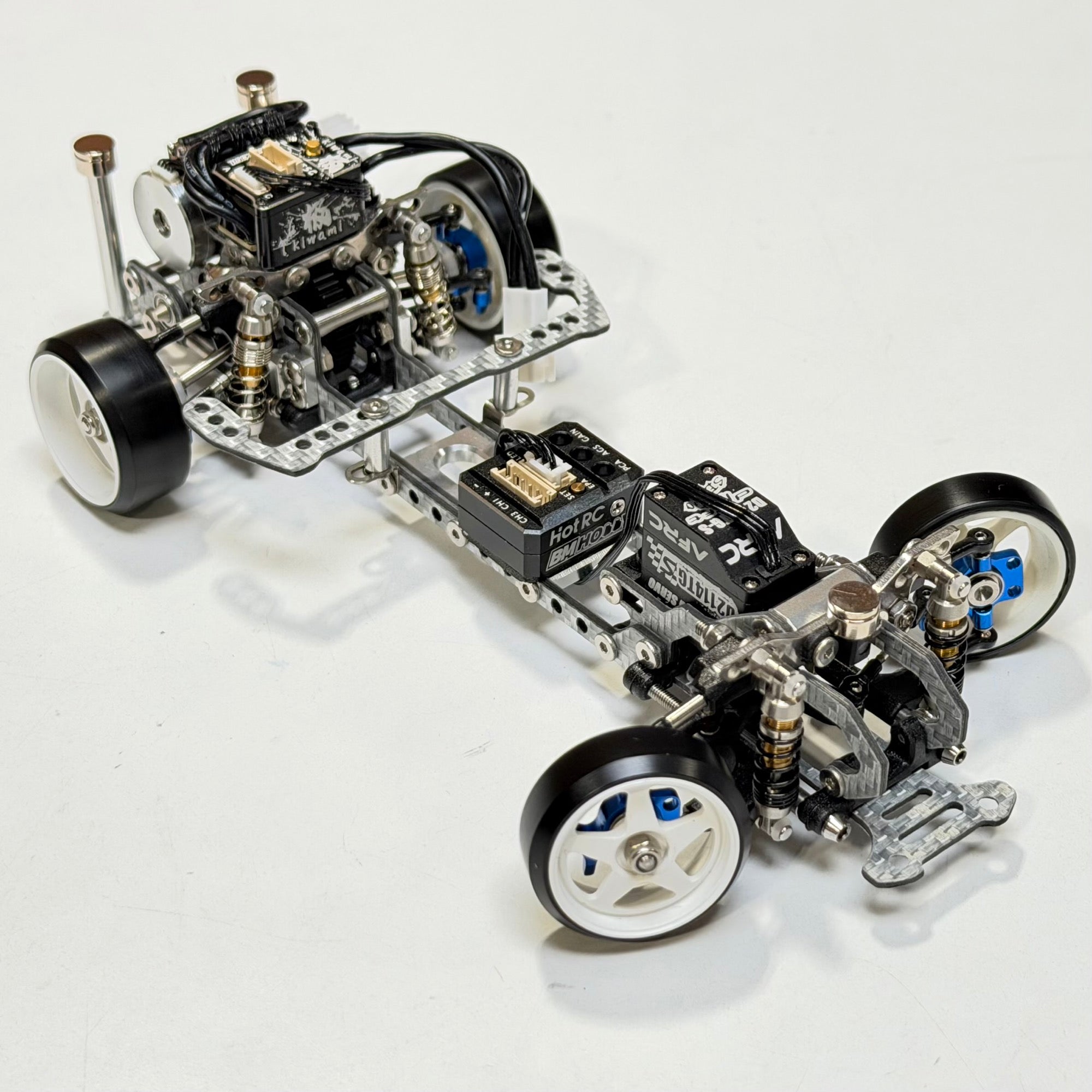 RTS 1-24 (SIlver Carbon) 2026 RWD Drift Car Almost READY TO RUN RTR - Fully Assembled (need radio) [Rhino Racing] RTS-2406