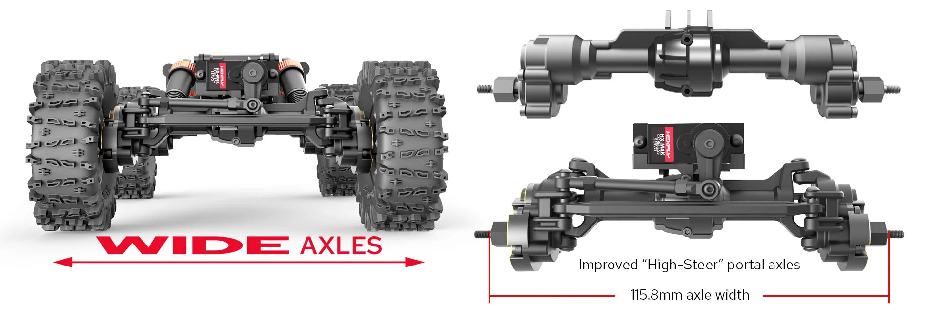 Ascent-18 APEX Portals - 1/18 Scale Brushless Electric Rock Crawler RTR COMP READY TO RUN [Redcat] 42222 42219