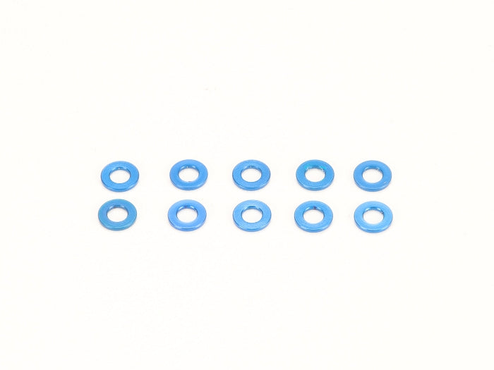 MR-03 / MR-04 Blue M2 x 0.5mm KING PIN Shims (10pc) for 1-28 [PN Racing] 700409B