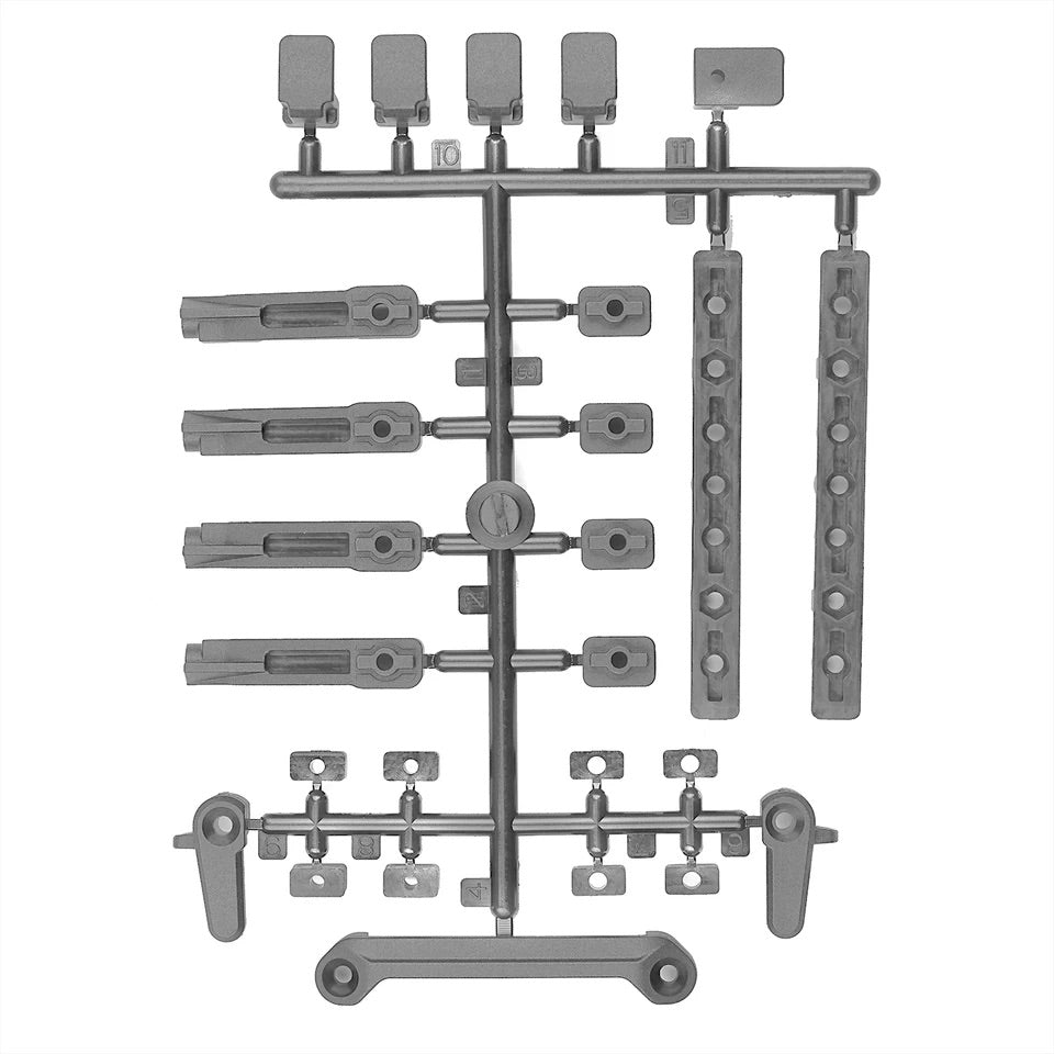 DC10 Gray Battery Mount Set [Associated] 72253