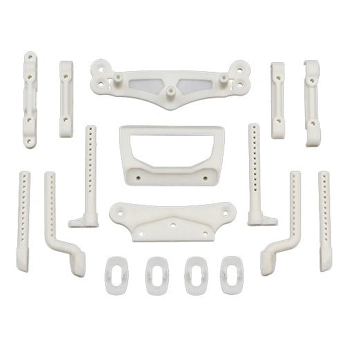 DC10 Arm, Body, and Bumper Mount Set (Natural) [Associated] 72295