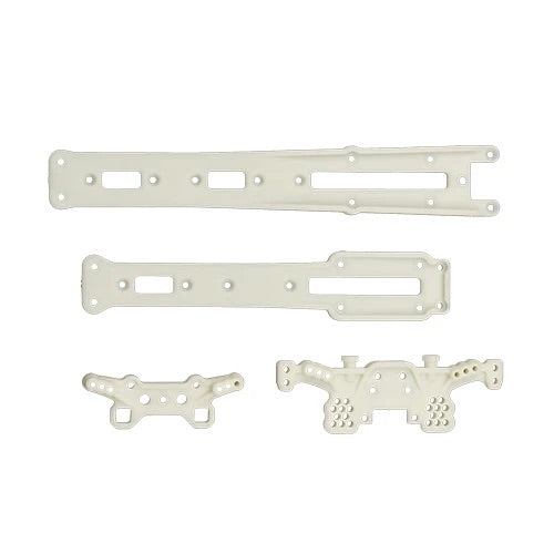 DC10 Plastic Shock Towers And Top Deck (Natural) [Associated] 72298