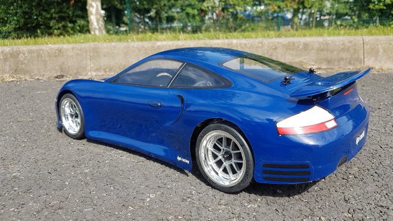 PORSCHE 911 TURBO (996) BODY 1-10 Body Set (190mm) w Wing - [HPI] 7335