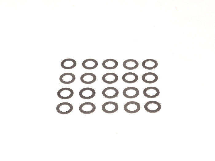 Graphite Nylon Shims 4.1x6.5x0.3mm (20pcs) [PN Racing] 741603