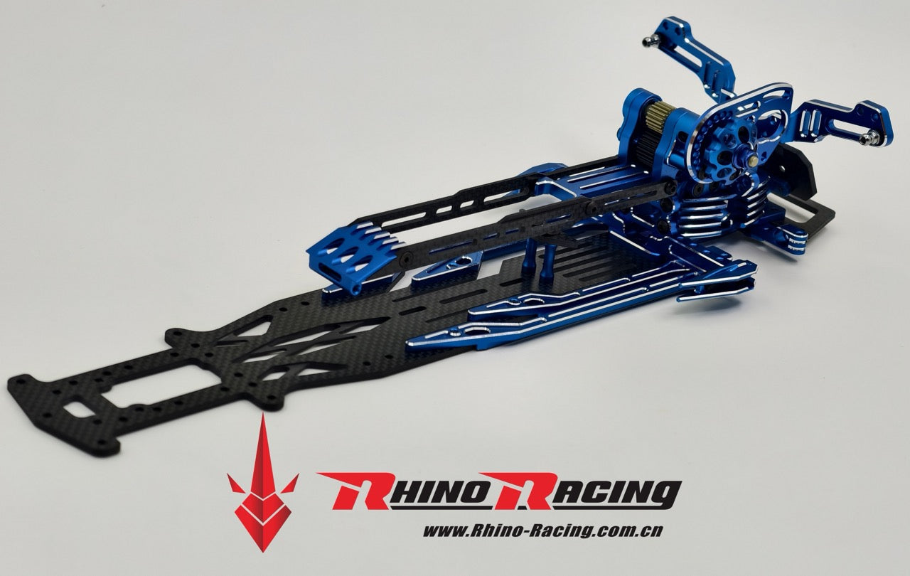 SV2 Chassis Conversion Kit Transmission Gear Box and Lower Deck Suspension Blocks - BLUE SILVER RED PURPLE BLACK - YD-2 RD SD RMX RDX [RHINO RACING] RR-861