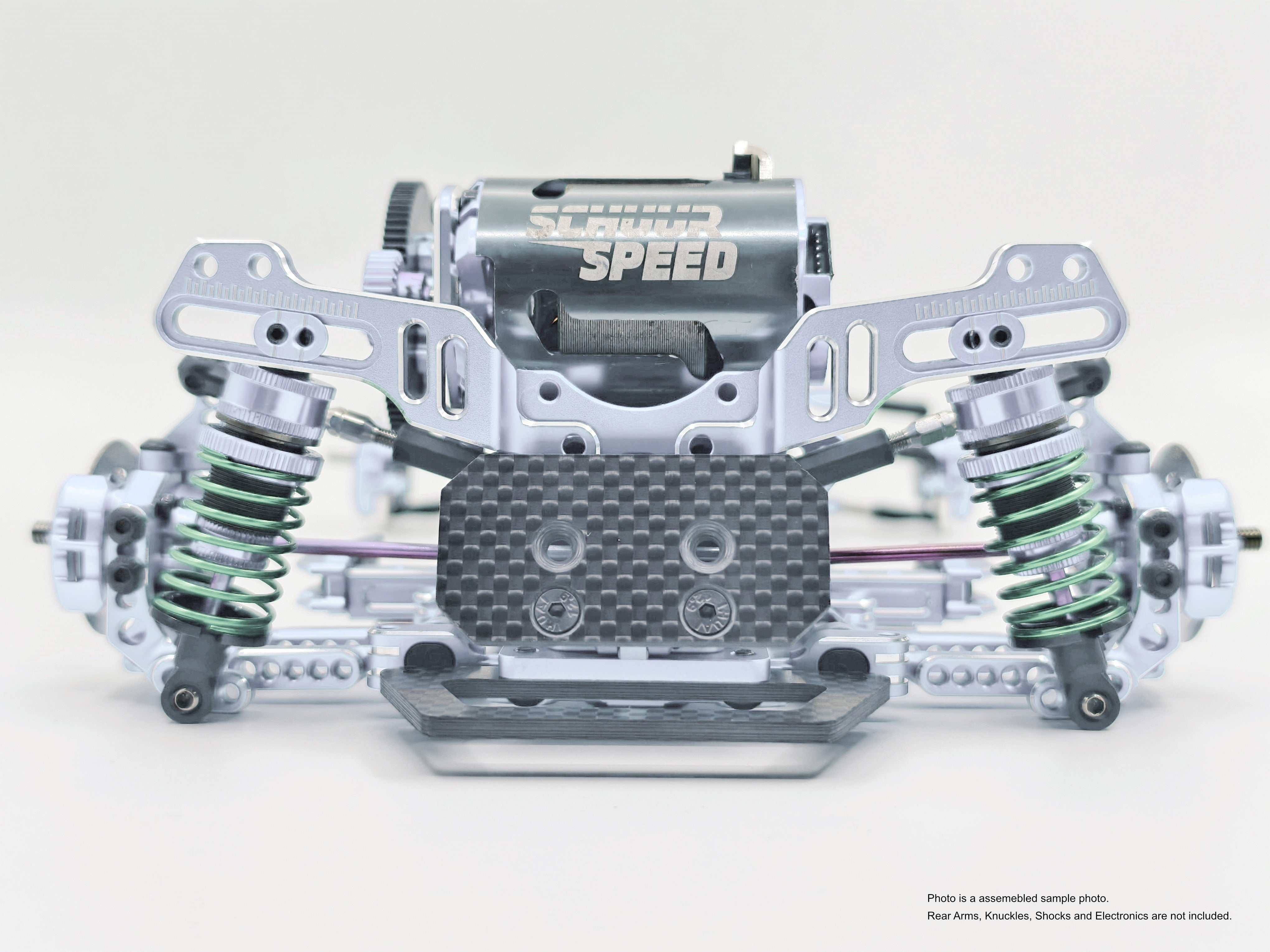 SV2 Chassis Conversion Kit Transmission Gear Box and Lower Deck Suspension Blocks - BLUE SILVER RED PURPLE BLACK - YD-2 RD SD RMX RDX [RHINO RACING] RR-861