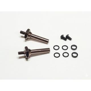 Integrated aluminum front axle for FUTABA knuckle servo CD500KS [RC Art] ART2816