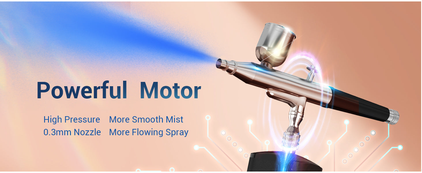 Airbrush Kit with Compressor, 32 PSI High Pressure Cordless (Portable USB-C) [imyyds] X002X0KUV5