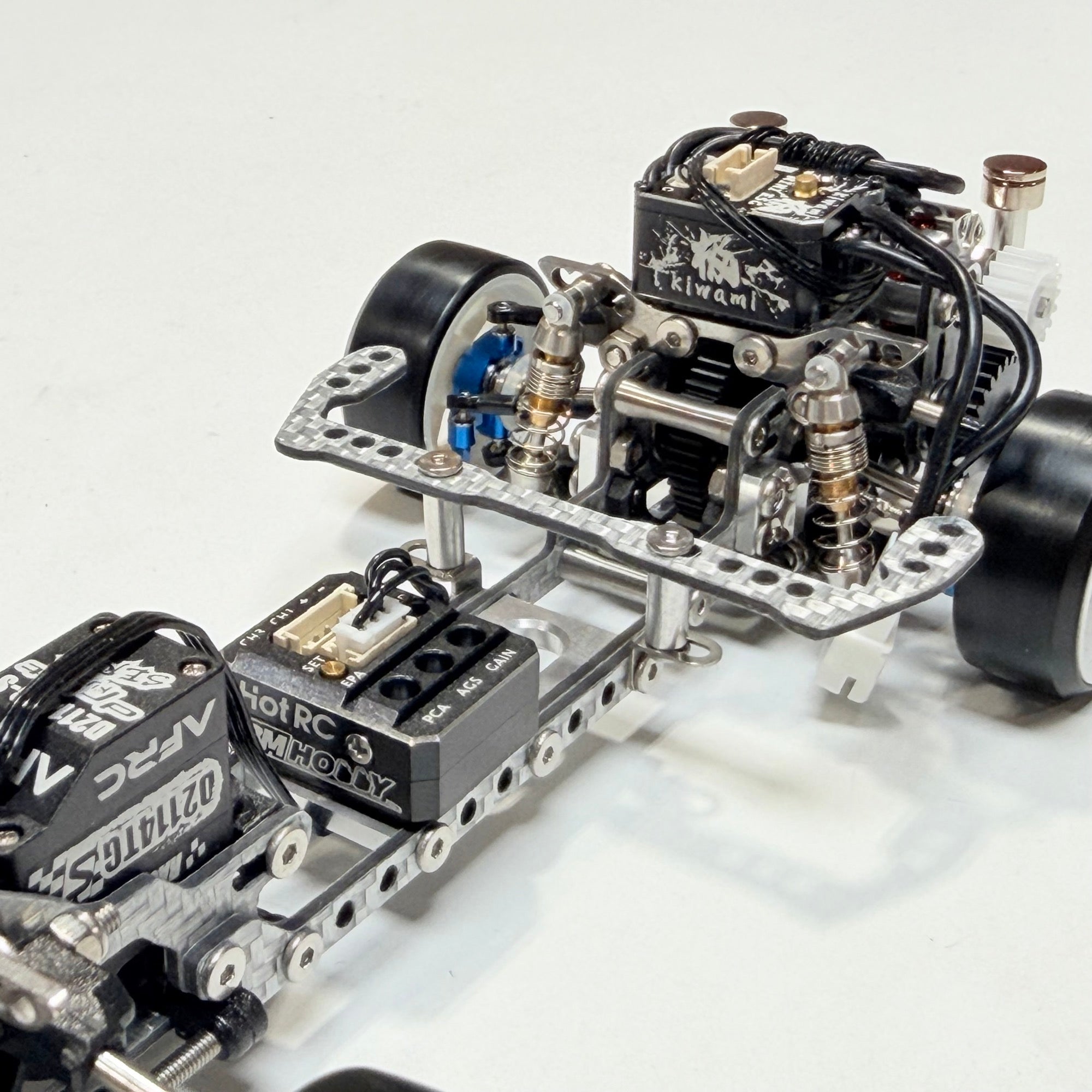 RTS 1-24 (SIlver Carbon) 2026 RWD Drift Car Almost READY TO RUN RTR - Fully Assembled (need radio) [Rhino Racing] RTS-2406