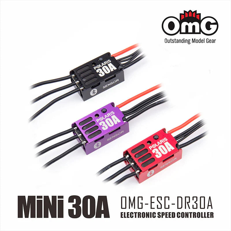 Polaris 30A Sensored Brushless Electronic Speed Controller w/ Bluetoot – Super-G R/C Drift Arena