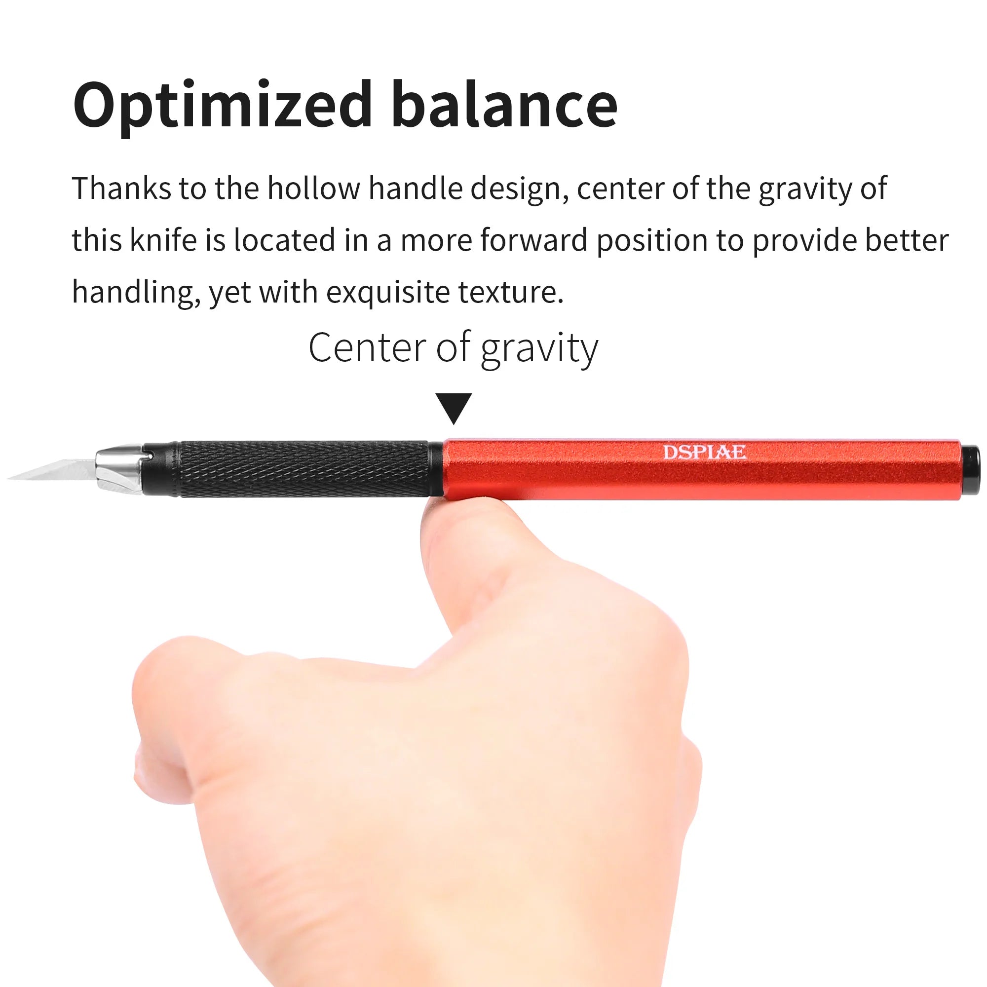 Aluminum Alloy Hobby Craft Knife (Broad and Narrow Blades Type) [DSPIAE] AT-DK02