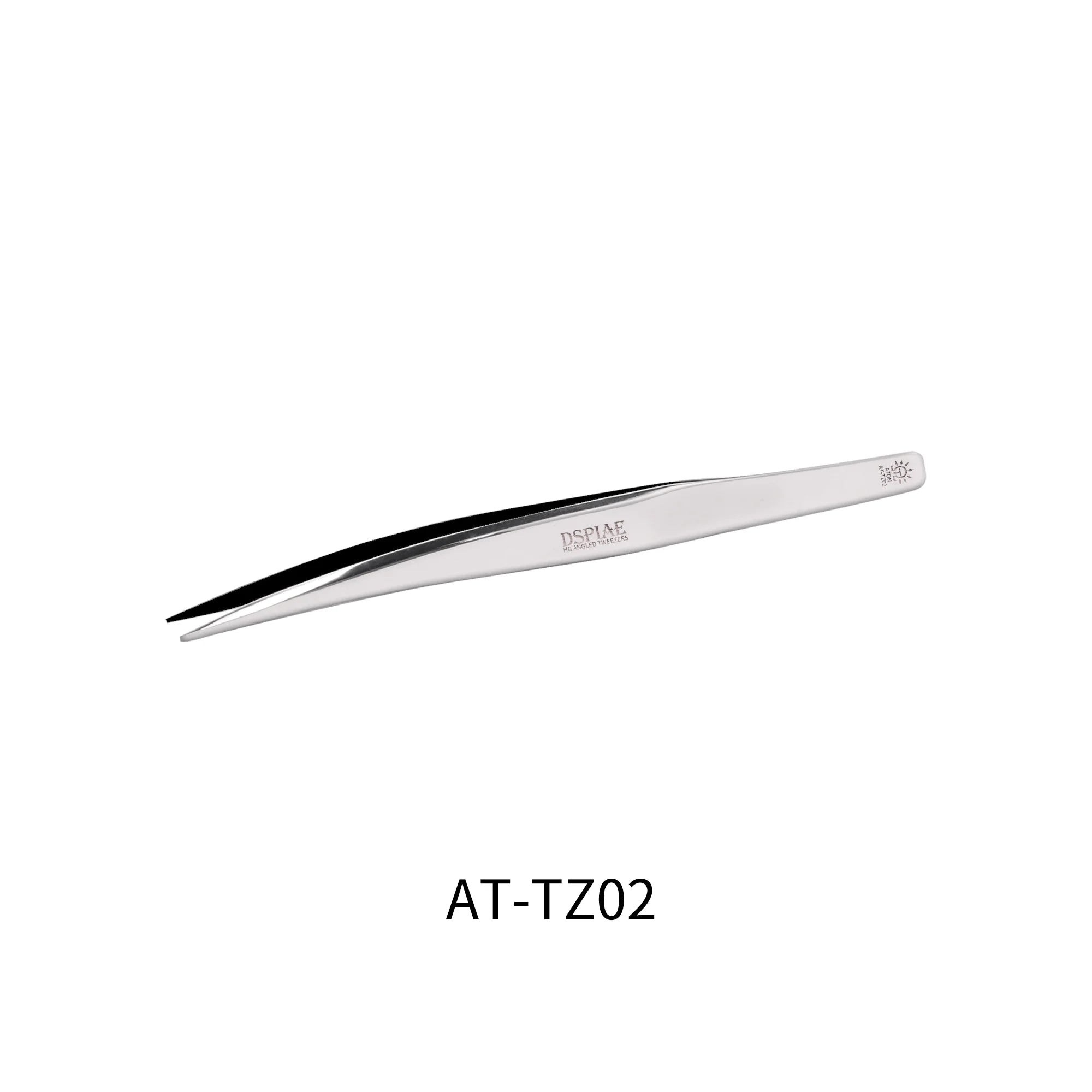 Curved Flat Head Stainless Steel Tweezers [DSPIAE] AT-TZ02