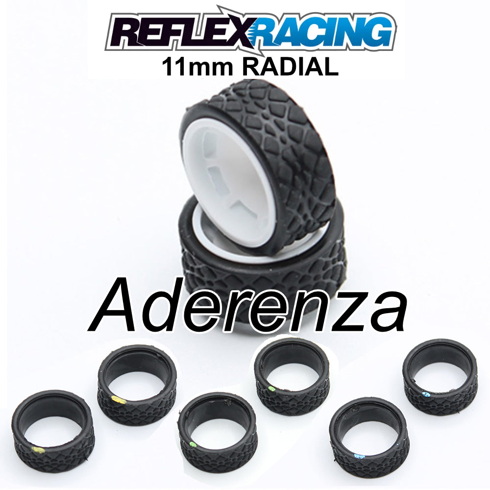 Aderenza 11mm Tire Soft Medium Hard [Reflex Racing] RX615-10 RX615-15 RX615-20