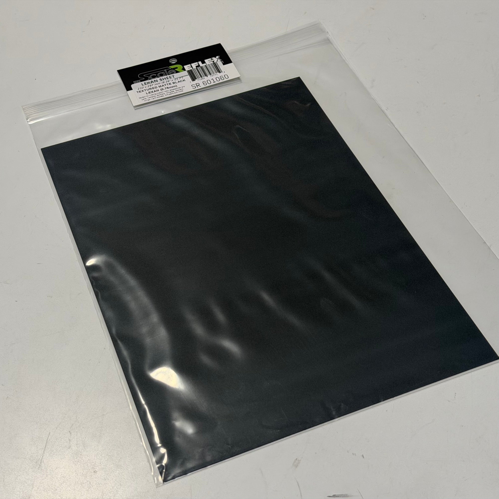 Matte Satin Black Lexan Sheet 210mm x 300mm (.76mm) Polycarbonate Sheet Splitter Canard Body Flares Widebody DIY [Scale Reflex] 601060