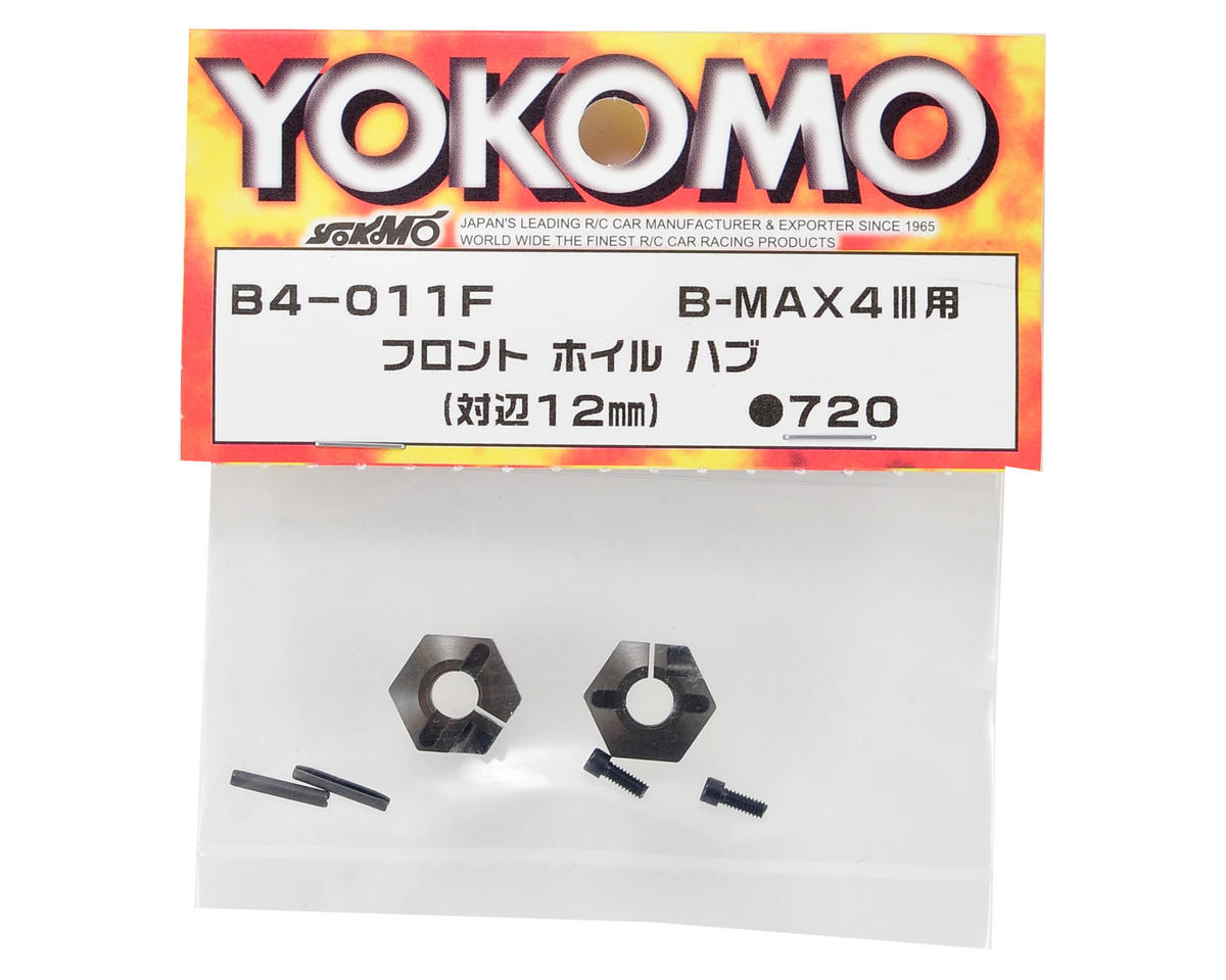 B-MAX2/4 Front Wheel Hub (12mm Across Flats) [YOKOMO] B4-011FA