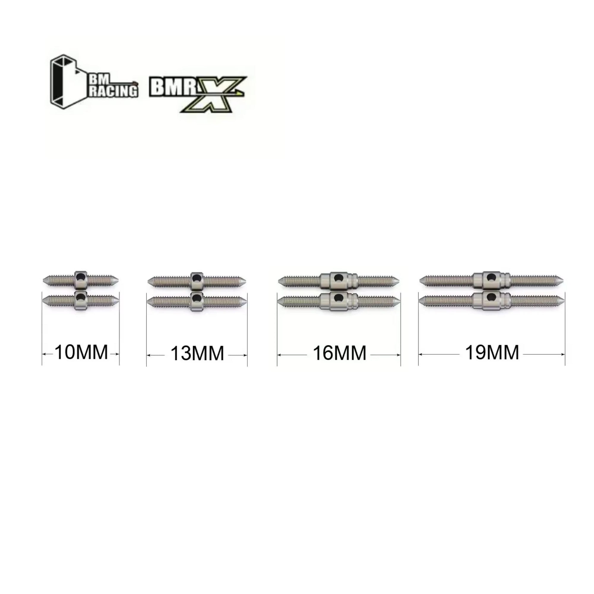 BMR-X - 1-28 Steering Turnbuckle (10,13,16,19MM) [BM RACING] BMRXPRO021 10-13-16-19