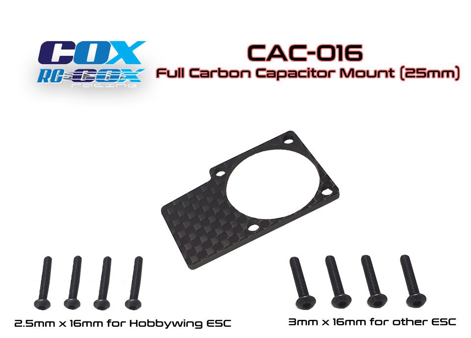 Full Carbon Capacitor Mount (25mm or 30mm) [ARR] CAC-016 CAC-014