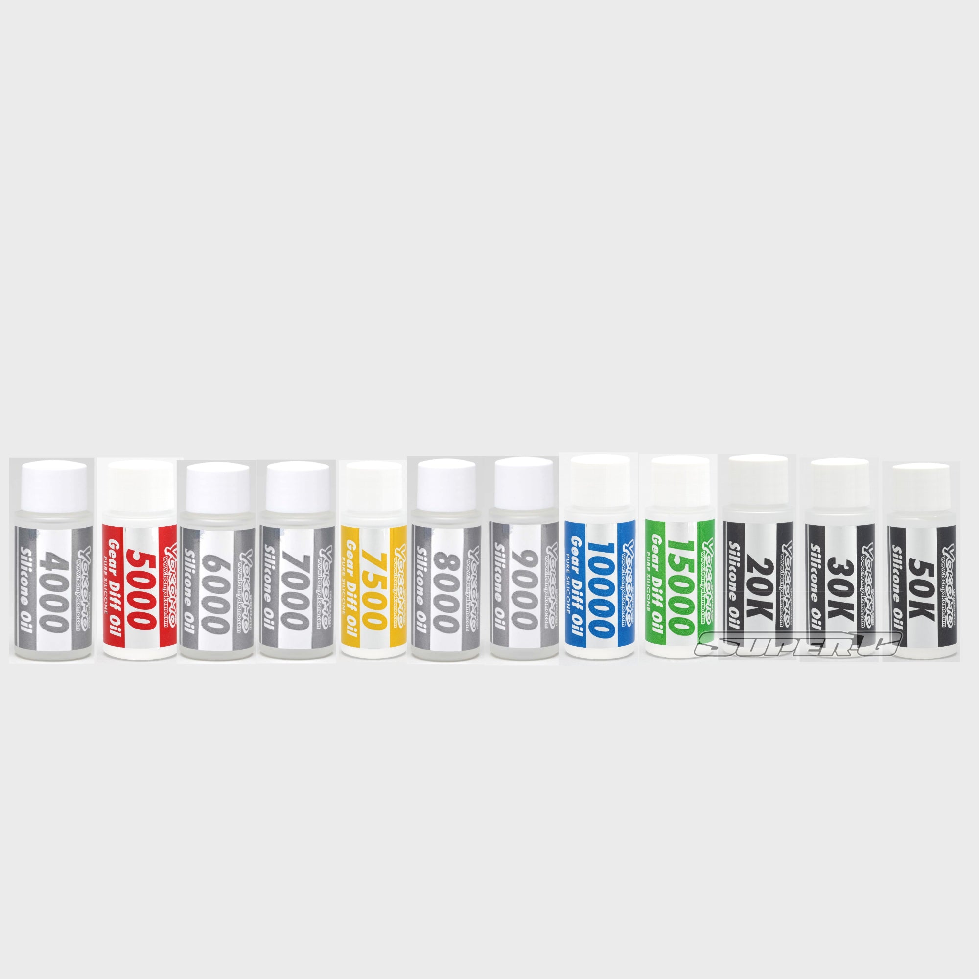 Super Blend Pure Silicone Gear Diff Oil for Differential - #4000 ~ #500000 - 30cc Bottle [Yokomo]