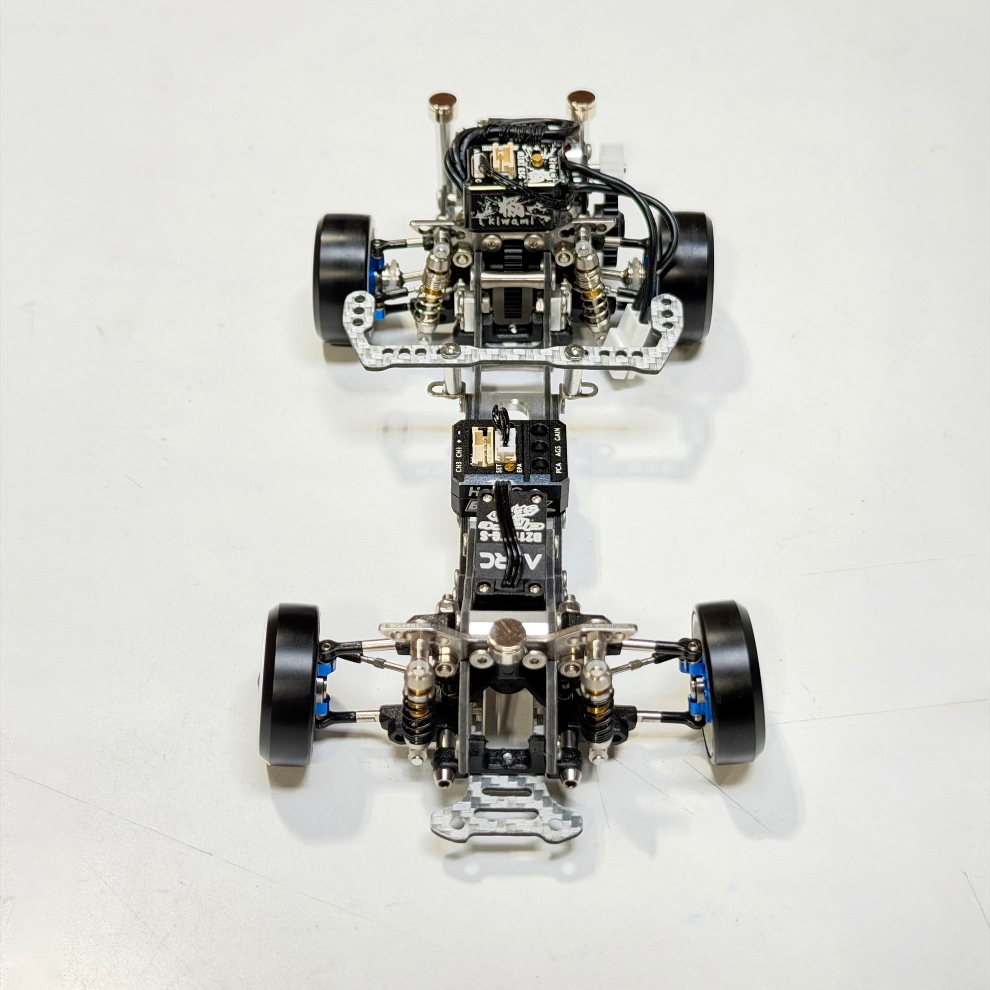RTS 1-24 (SIlver Carbon) 2026 RWD Drift Car Almost READY TO RUN RTR - Fully Assembled (need radio) [Rhino Racing] RTS-2406