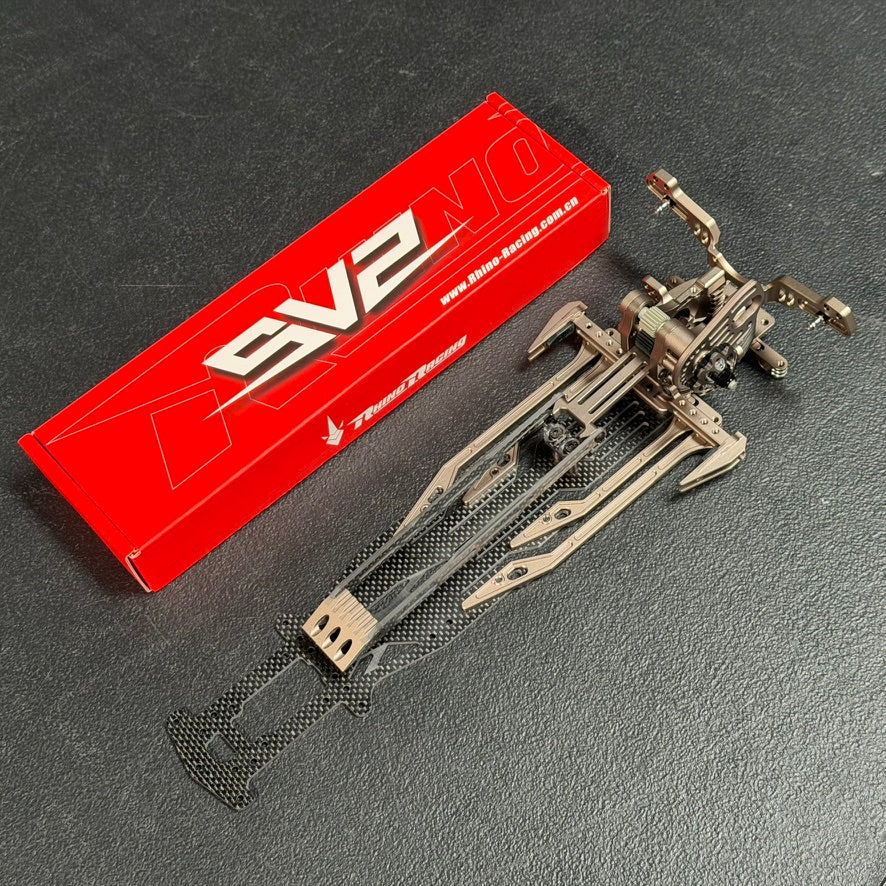 PREORDER: SV2 Chassis Conversion Kit Transmission Gear Box and Lower Deck Suspension Blocks - BLUE SILVER RED PURPLE BLACK - YD-2 RD SD RMX RDX [RHINO RACING] RR-861