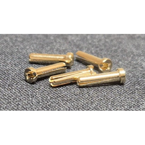 24K Low Profile 2mm Bullets Lipo Plugs (5 pcs) [Das Speed] DAS-0007