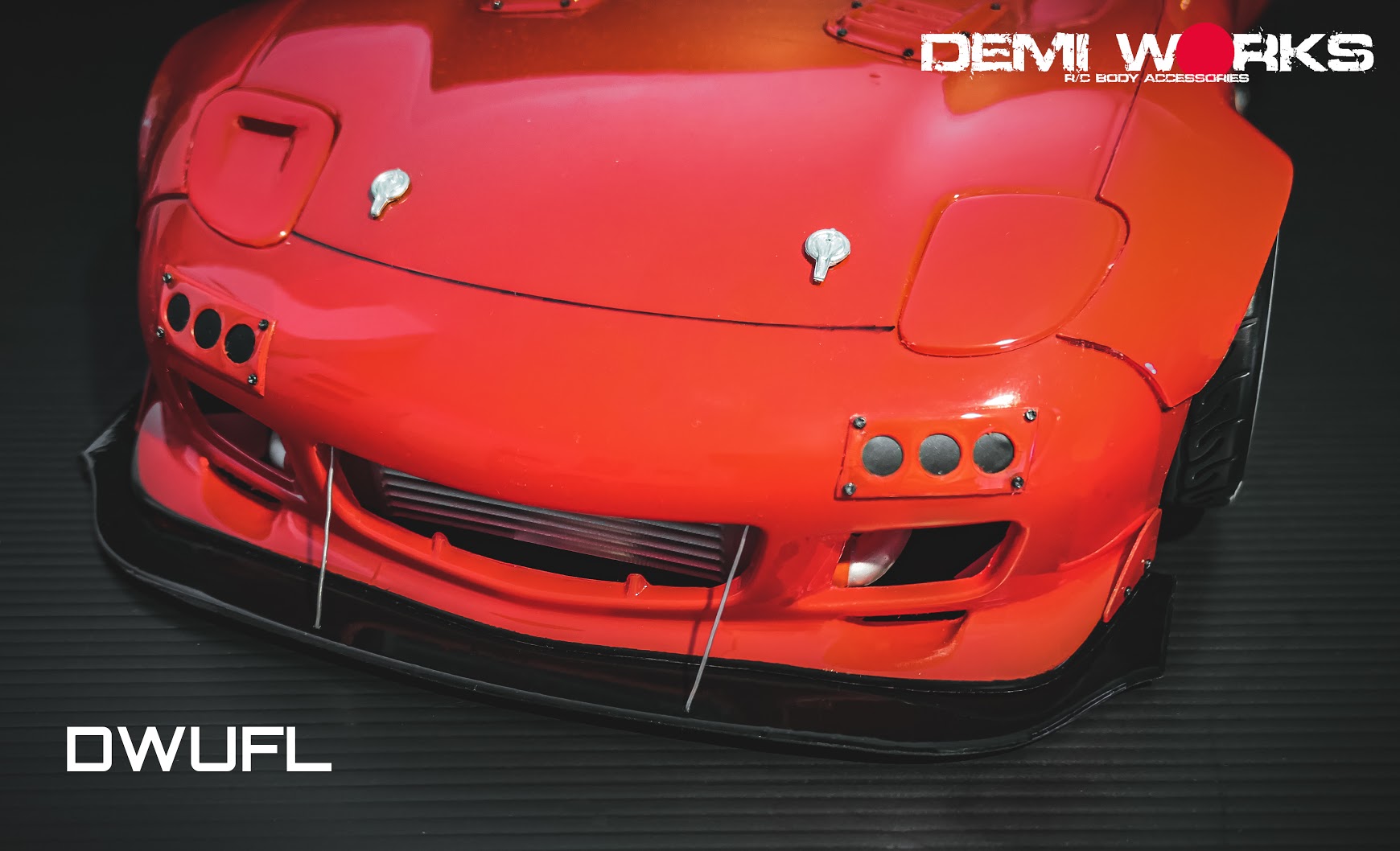 Universal Front Splitter for Bumper LIP CHIN SPOILER AIR DAM  [Demi Works] DWUFL
