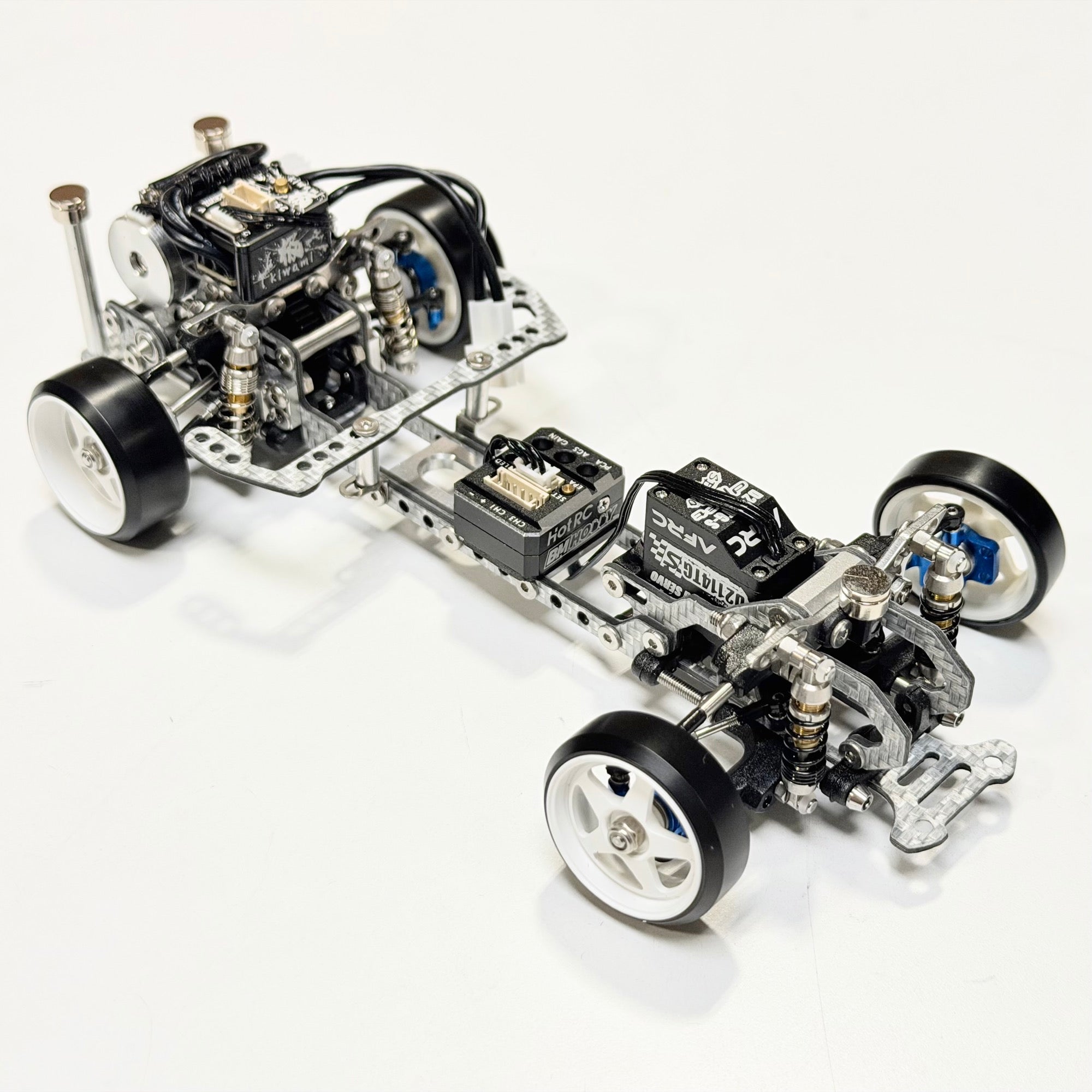 RTS 1-24 (SIlver Carbon) 2026 RWD Drift Car Almost READY TO RUN RTR - Fully Assembled (need radio) [Rhino Racing] RTS-2406