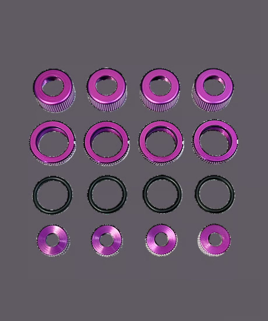 TRF Shock Body Color Change Kit - RED PURPLE BLACK [Topline RC] ET-041 ET-042 ET-039
