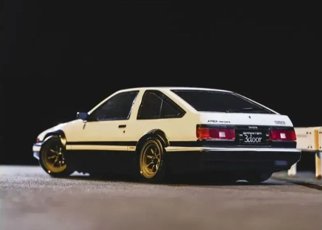 *PAINTED* 1-10 Toyota Corolla AE86 Trueno Hatchback White Body Shell (Fazer) [Kyosho] FAB615WH