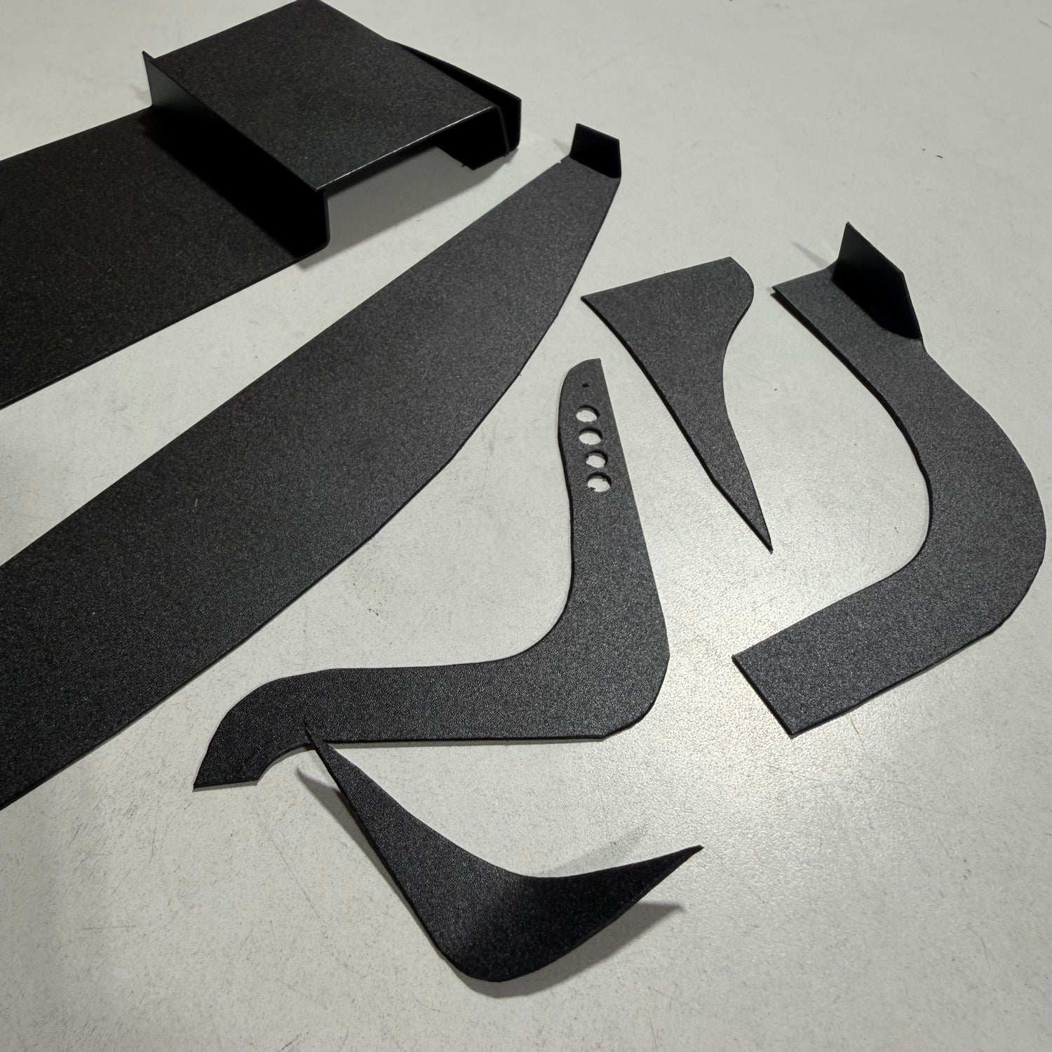 Matte Satin Black Lexan Sheet 210mm x 300mm (.76mm) Polycarbonate Sheet Splitter Canard Body Flares Widebody DIY [Scale Reflex] 601060